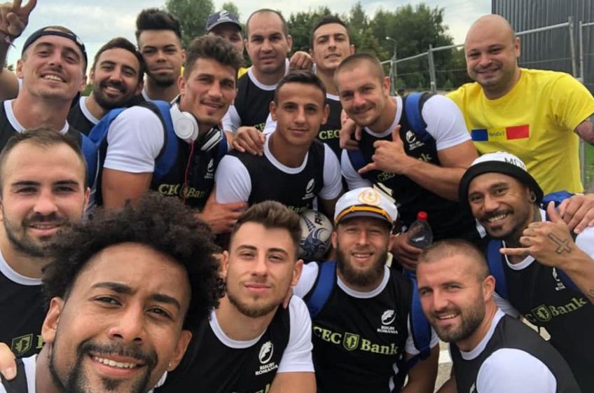Mihai Lazăr alături de echipa națională // sursă foto: Facebook @ romanian rugby federation