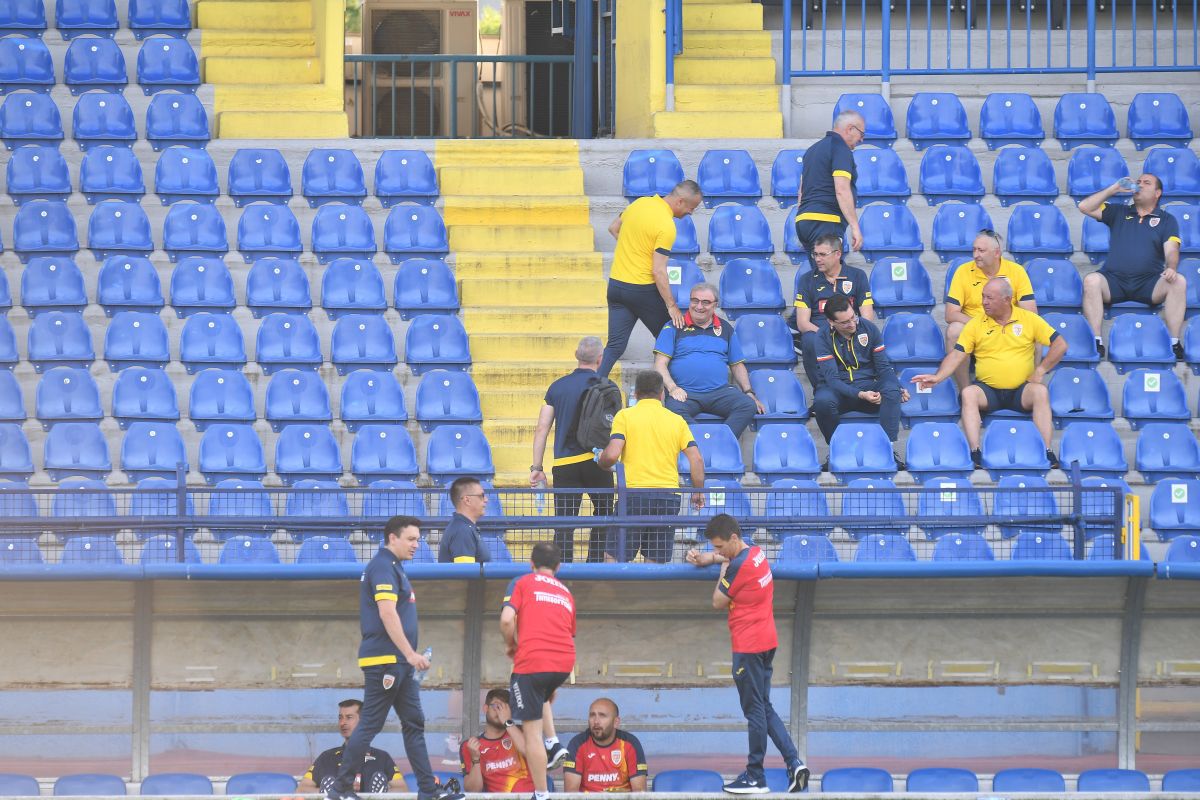 Antrenament înainte de Muntenegru - România