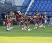 Antrenamentul lui Edi Iordănescu de la Podgorica, supravegheat de Răzvan Burleanu