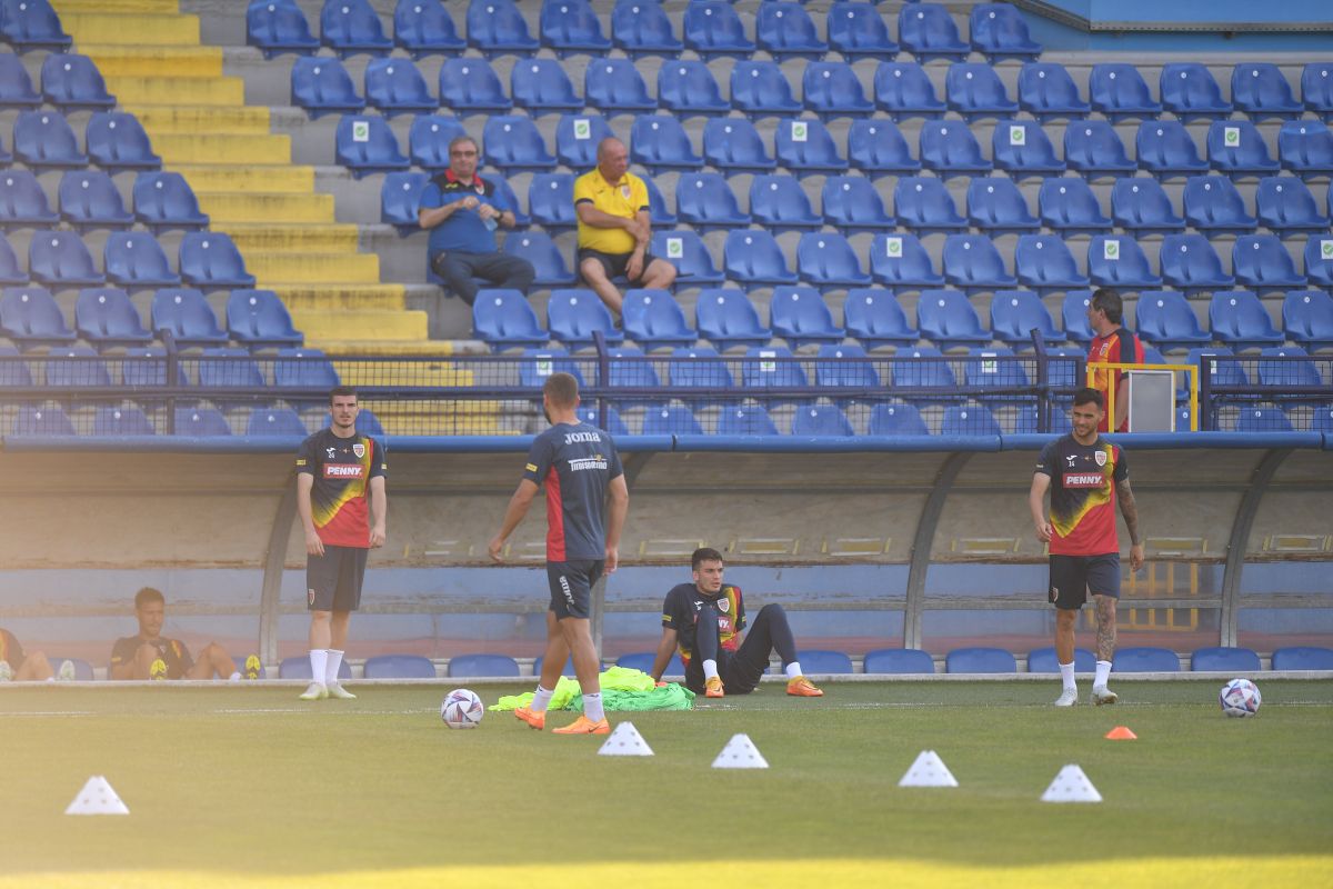 Antrenament înainte de Muntenegru - România