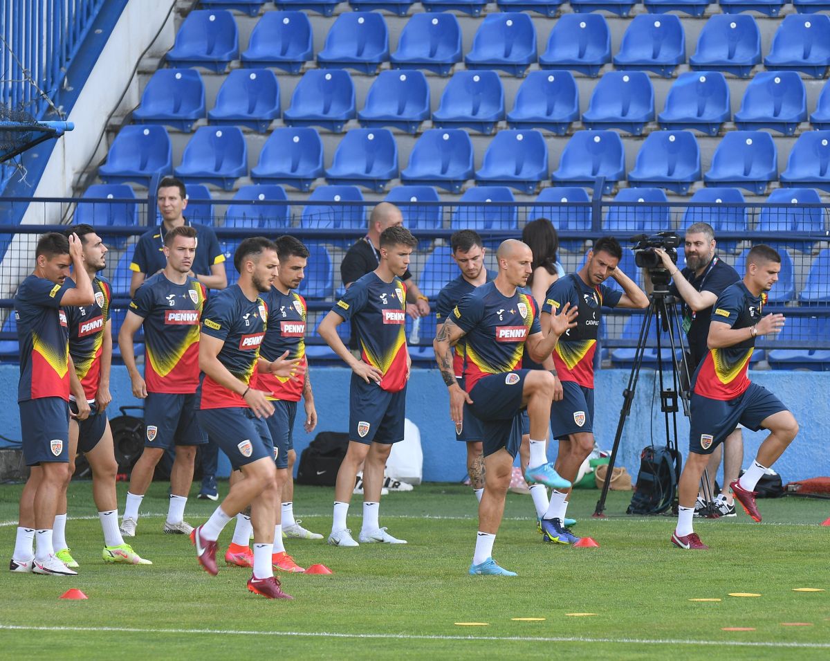 Antrenament înainte de Muntenegru - România