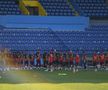 Antrenamentul lui Edi Iordănescu de la Podgorica, supravegheat de Răzvan Burleanu