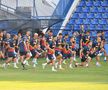Antrenamentul lui Edi Iordănescu de la Podgorica, supravegheat de Răzvan Burleanu