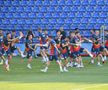 Antrenamentul lui Edi Iordănescu de la Podgorica, supravegheat de Răzvan Burleanu