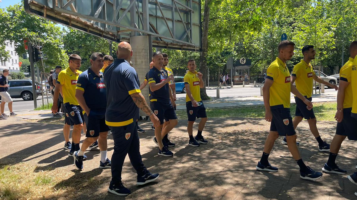 Jucătorii naționalei României s-au relaxat înainte de meciul cu Muntenegru