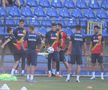 Antrenamentul lui Edi Iordănescu de la Podgorica, supravegheat de Răzvan Burleanu