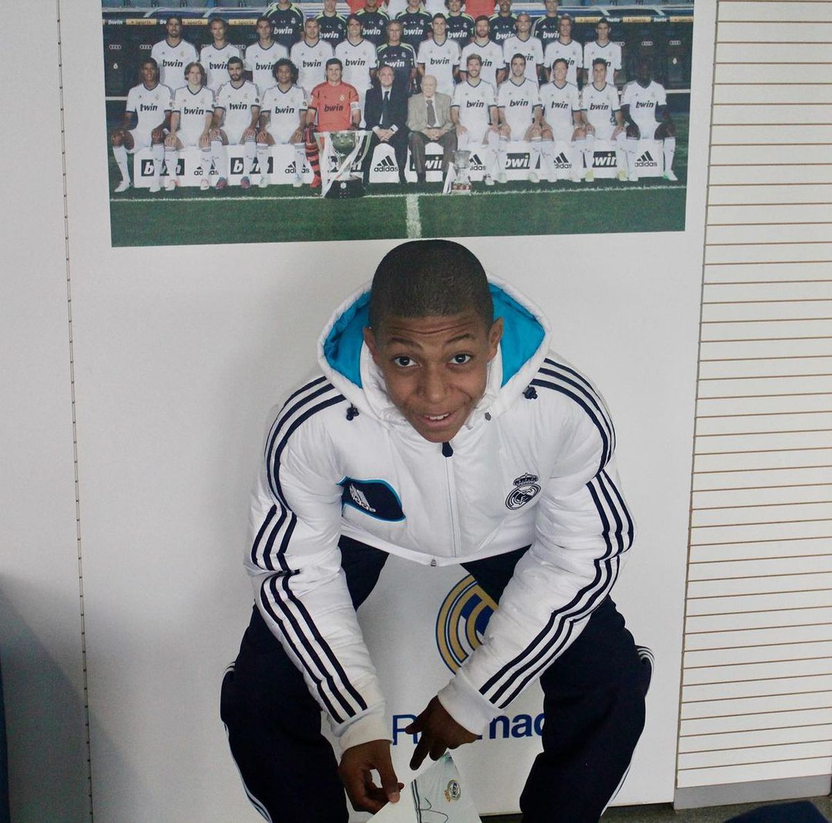 Kylian Mbappe, imagini din copilărie în echipamentul lui Real Madrid