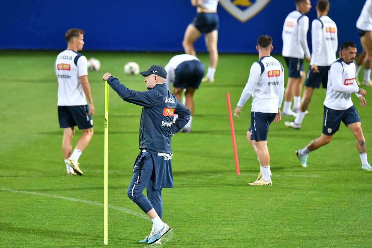 Antrenamentul de dinaintea amicalului România - Bulgaria