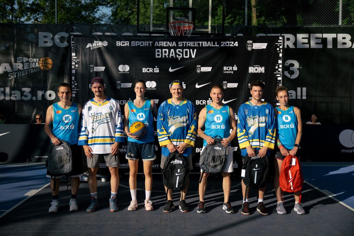 Au „invadat” Tâmpa! A fost spectacol sub panou la Sport Arena Streetball Brașov