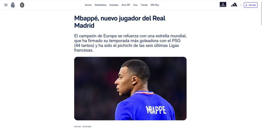 E gata! Kylian Mbappe a fost prezentat oficial de Real Madrid