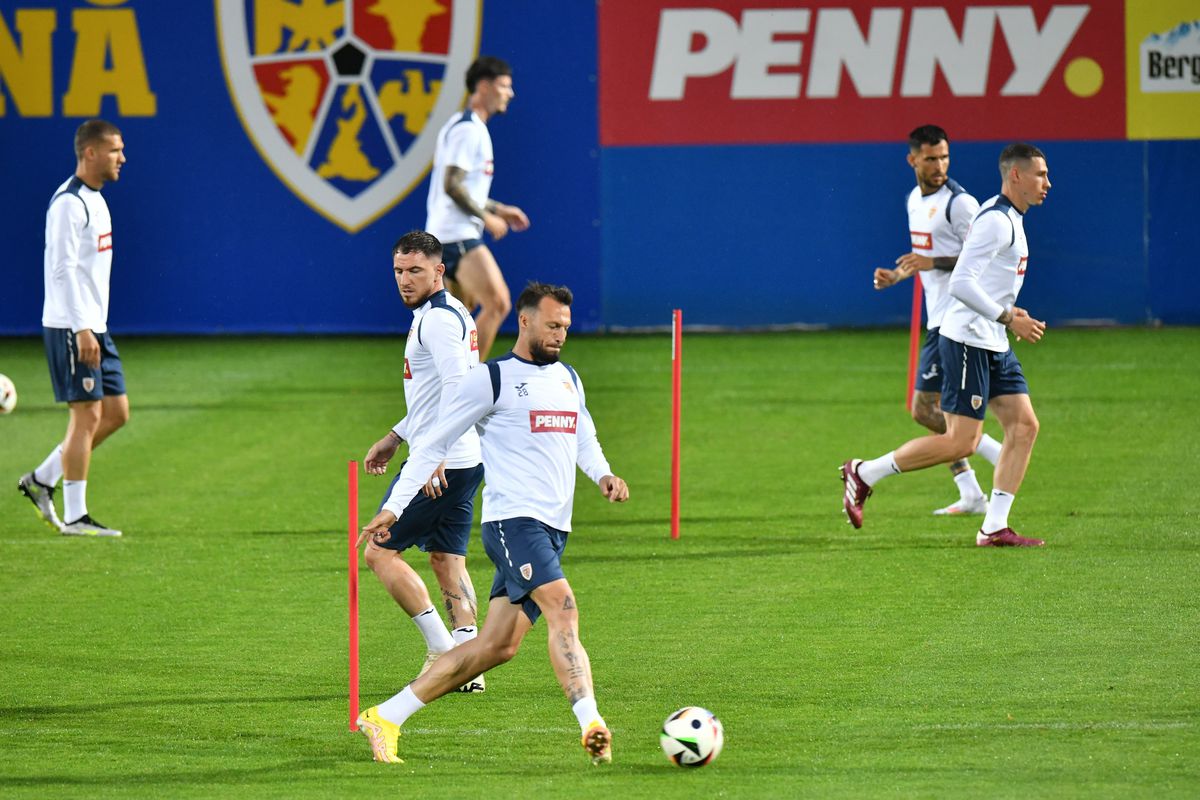 Antrenamentul de dinaintea amicalului România - Bulgaria