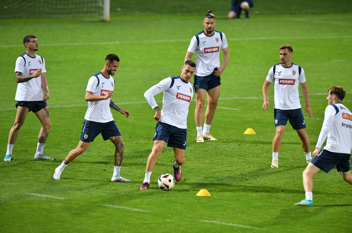 Antrenamentul de dinaintea amicalului România - Bulgaria