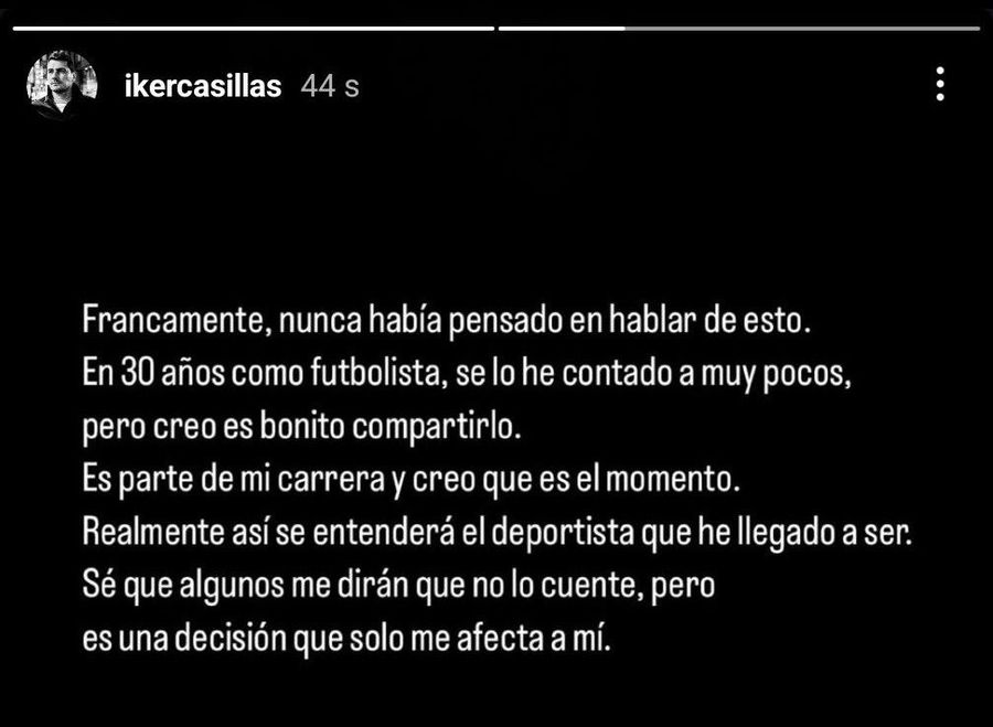 Mesaj bizar postat de Iker Casillas, șters imediat după: „Unii îmi vor spune să nu povestesc asta”