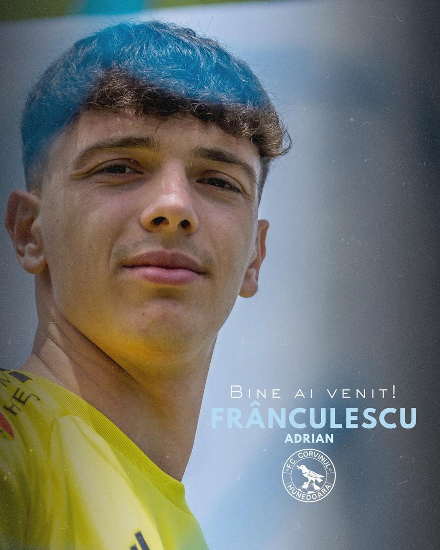Adrian Frânculescu merge sub formă de împrumut la Corvinul pentru un an // foto: Facebook Corvinul a prezentat primele două transferuri pentru Superliga: „Bun revenit, «China»!”