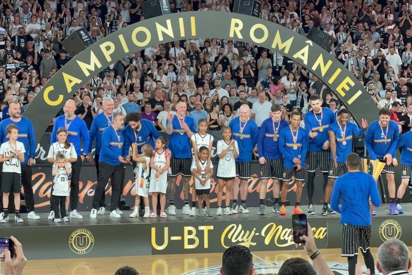 U-BT Cluj-Napoca e campioana României pentru al 6-lea sezon consecutiv/Foto: David Istrate (GSP.ro)