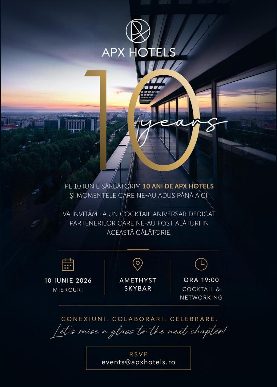 APX Hotels – 10 ani de dezvoltare în hospitality-ul contemporan românesc