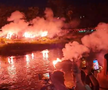 Jucătorii de la U-BT Cluj Napoca au sărbătorit al șaselea titlu cu „tradiționala” baie în Someș