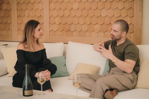 Sebastian Stan în dialog cu Amalia Enache la Festivalul de Film de la Cannes 2026 | Foto: Nicolae Anghel pentru JIDVEI