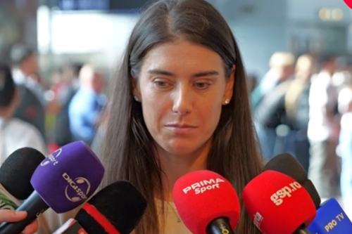 Sorana Cîrstea, îngrijorată în fața jurnaliștilor pe aeroport