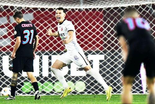 Luca Stancu, după golul cu FCSB, foto: Cristi Preda / GSP