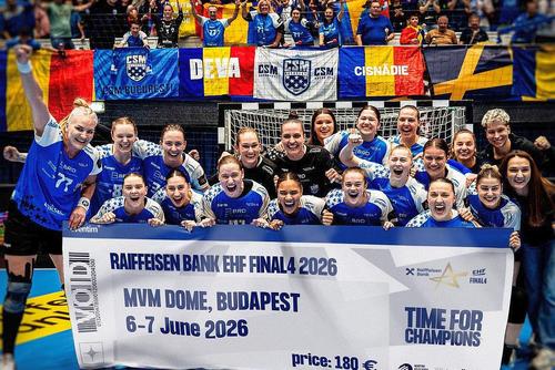 CSM București vrea să câștige a doua Ligă a Campionilor din istoria clubului // sursă foto: Facebook @ CSM Bucuresti