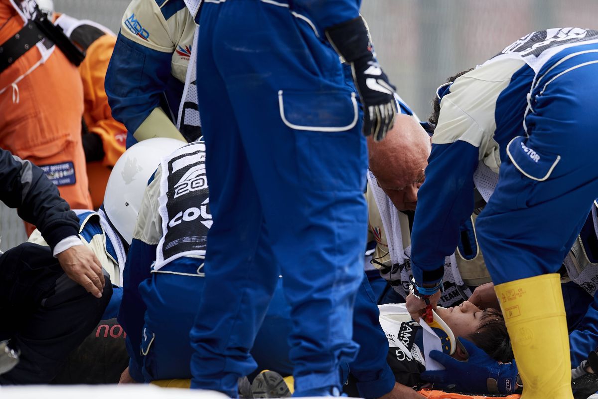 Formula 1 - Accident Silverstone, Russell - Zhou