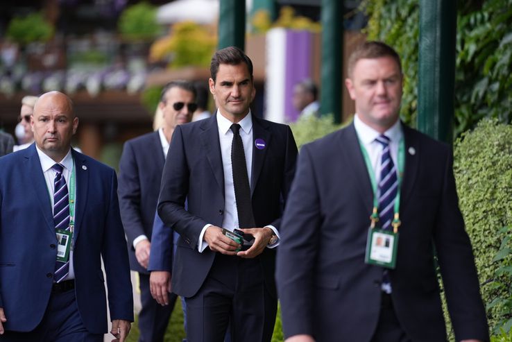 Roger Federer la Wimbledon 2022, foto: twitterul competiției