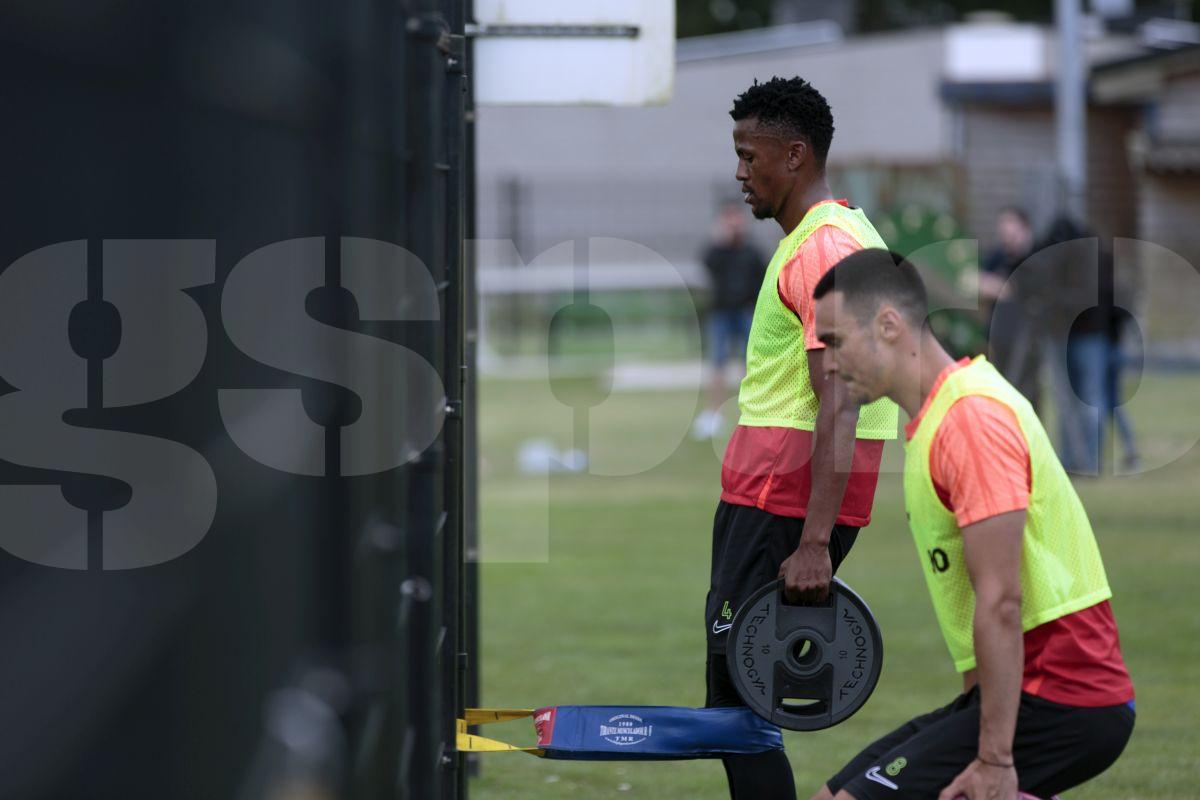 Siyabonga Ngezana la antrenamentul FCSB, 3 iulie