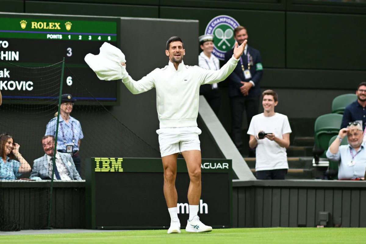 Novak Djokovic a trecut la munca de jos la Wimbledon » Gestul care a ridicat în picioare spectatorii