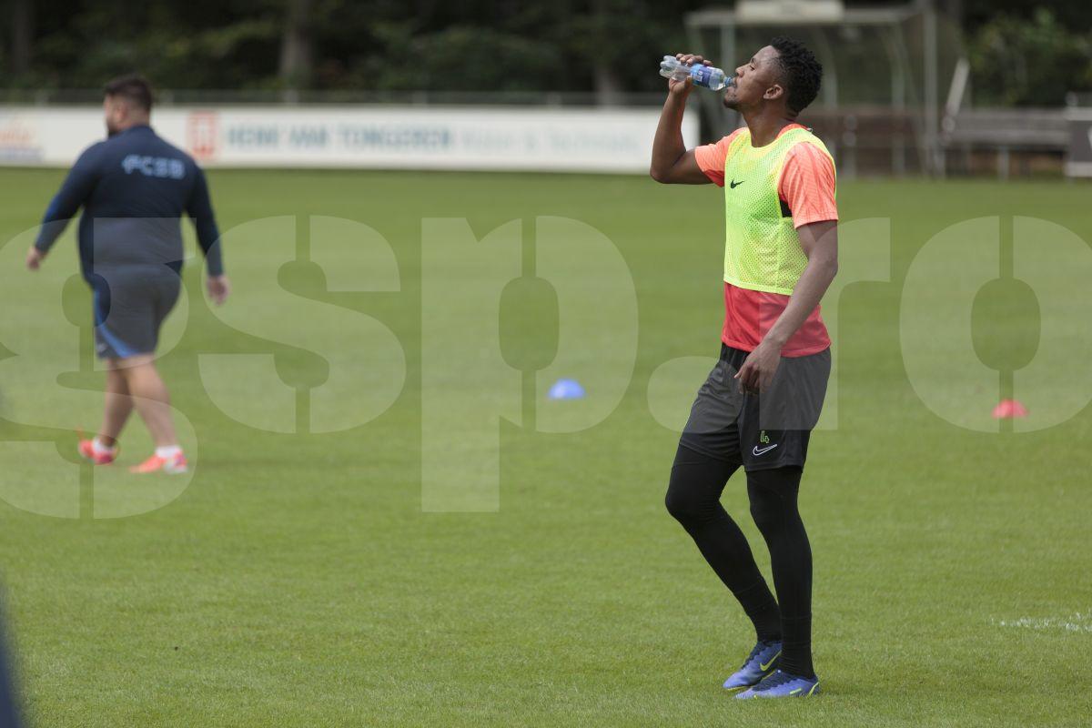 Siyabonga Ngezana la antrenamentul FCSB, 3 iulie