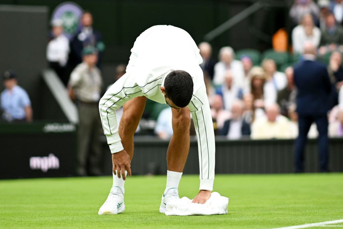 Novak Djokovic a trecut la munca de jos la Wimbledon » Gestul care a ridicat în picioare spectatorii