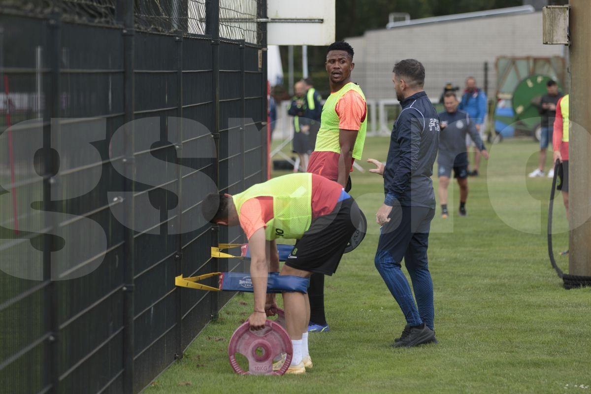 Siyabonga Ngezana la antrenamentul FCSB, 3 iulie