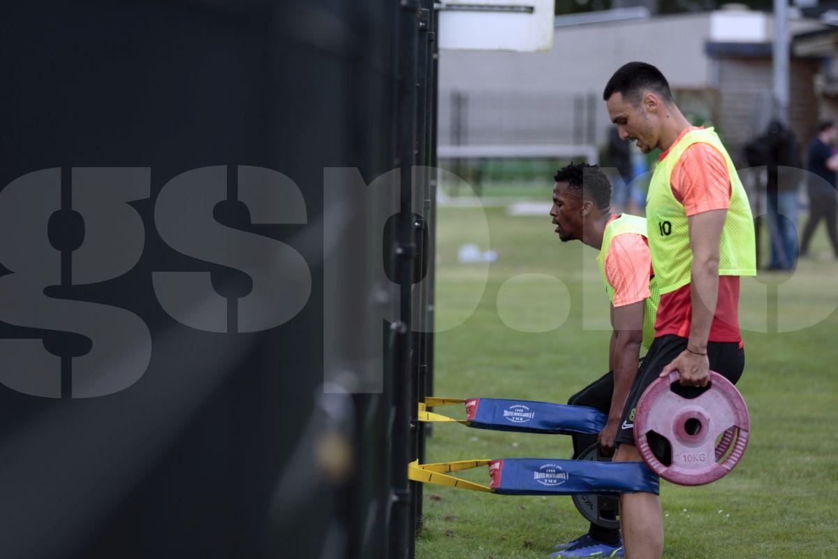 Siyabonga Ngezana la antrenamentul FCSB, 3 iulie