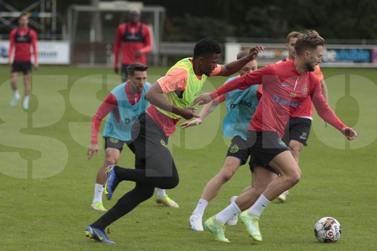 Siyabonga Ngezana la antrenamentul FCSB, 3 iulie