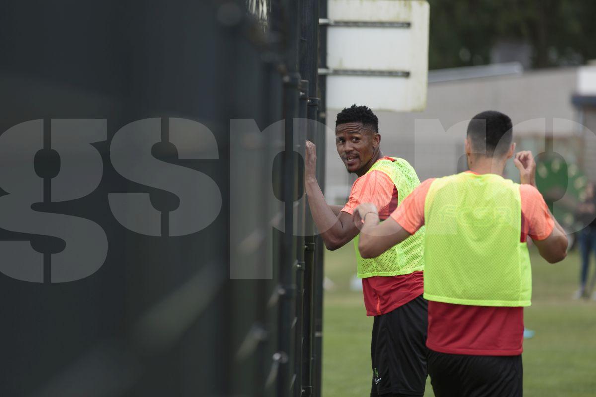 Siyabonga Ngezana la antrenamentul FCSB, 3 iulie