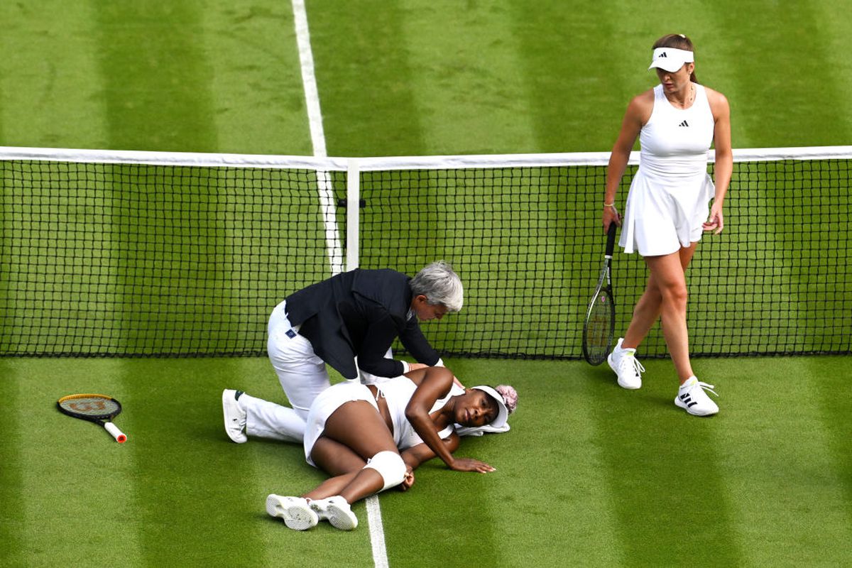 Strigătul lui Venus Williams a zguduit arena centrală de la Wimbledon » Clipe de panică în timpul duelului cu Elina Svitolina