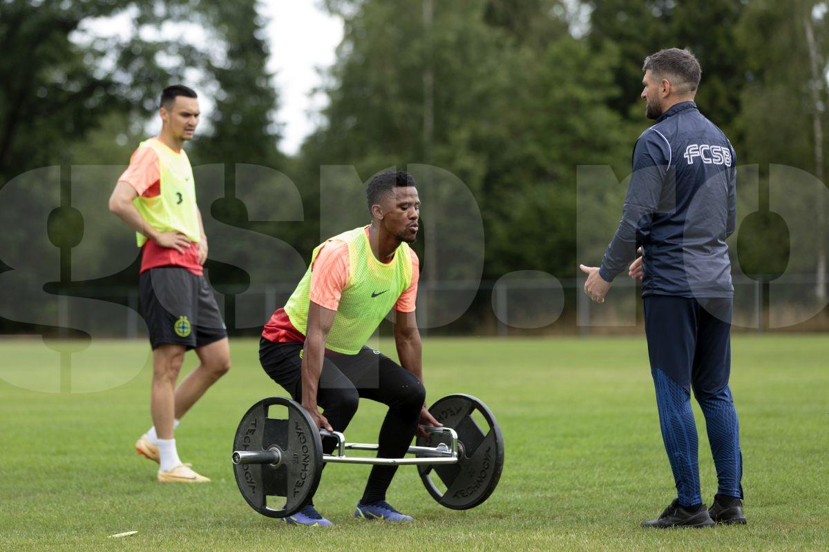 Siyabonga Ngezana la antrenamentul FCSB, 3 iulie