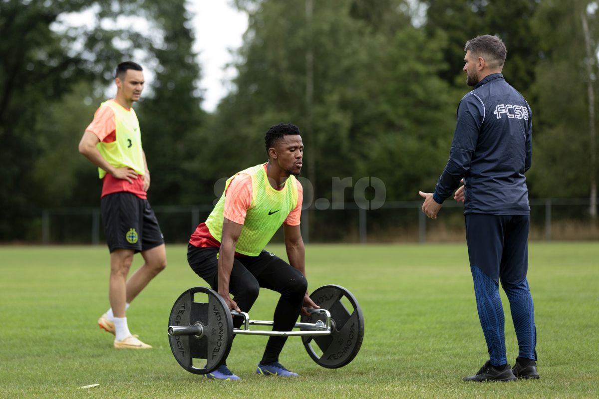 Siyabonga Ngezana la antrenamentul FCSB, 3 iulie