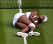 Venus Williams (43 de ani, 558 WTA) a tras o sperietură groznică în primul set al duelului cu Elina Svitolina (28 de ani, 76 WTA), debutul la Wimbledon 2023.  / FOTO: GettyImages