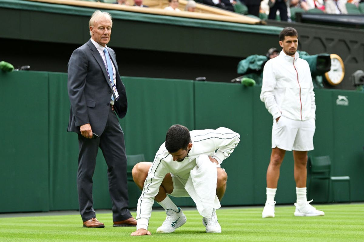 Novak Djokovic a trecut la munca de jos la Wimbledon » Gestul care a ridicat în picioare spectatorii