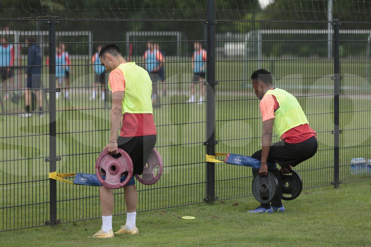 Siyabonga Ngezana la antrenamentul FCSB, 3 iulie