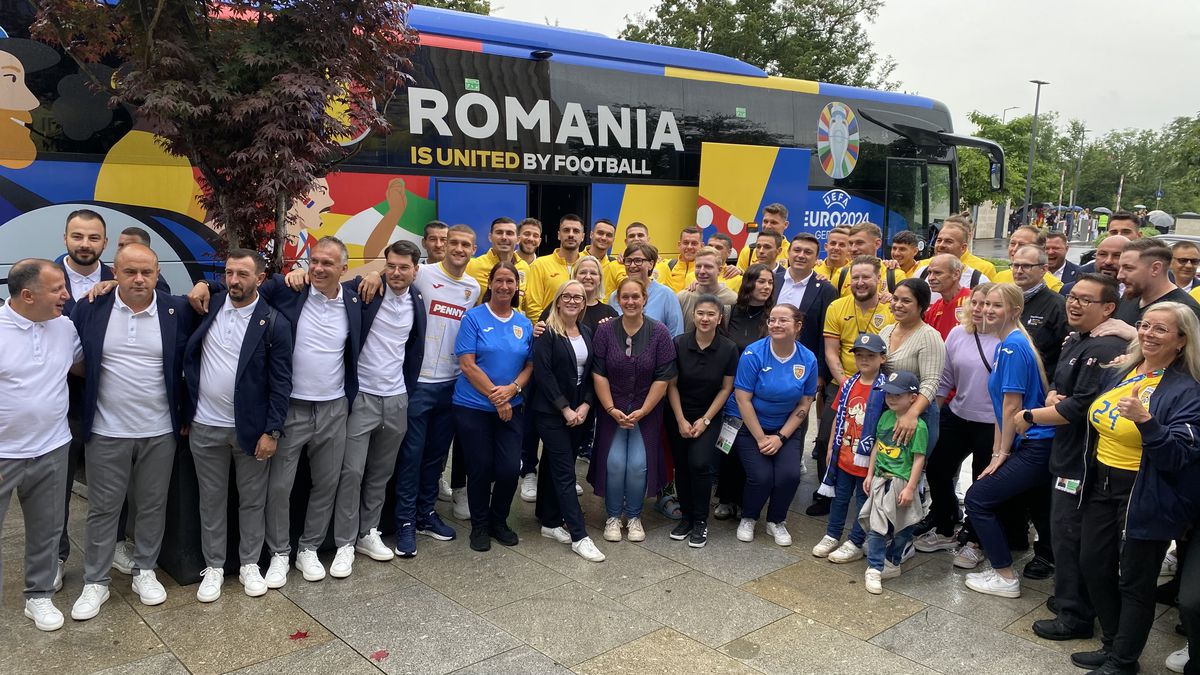 Rămas bun, Würzburg! „Tricolorii” au plecat spre România: moment emoționant în fața hotelului + Iordănescu, Stanciu și Burleanu, întâlnire cu suporterii