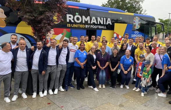 Rămas bun, Würzburg! „Tricolorii” au plecat spre România: moment emoționant în fața hotelului + Iordănescu, Stanciu și Burleanu, întâlnire cu suporterii