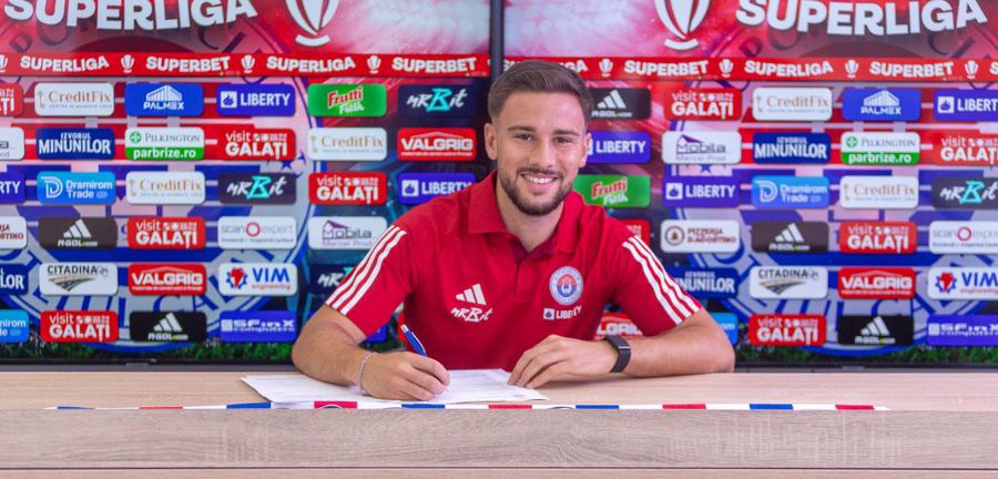 A 10-a achiziție la Oțelul! » Au semnat cu fotbalistul care s-a duelat cu Gyokeres