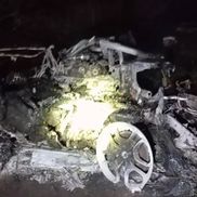 Mașina lui Jota, după accident