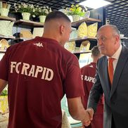 Rapidiștii au participat la inaugurarea unui nou magazin Mobexpert în București. Foto: Carmen Dumitru (GSP.RO)