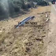 Imagini de la locul accidentului în care a murit Diogo Jota. FOTO: dailymotion.com