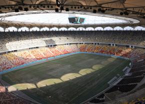 Dezastru total pe Arena Națională! » Cel mai mare stadion al țării a fost inundat de furtună: lifturile sunt inundate și blocate, iar gazonul e distrus