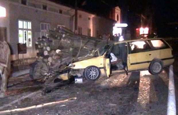 Imagine HORROR de la accidentul unui jucător de la FCSB: „Am luat în plin o căruță de lemne”