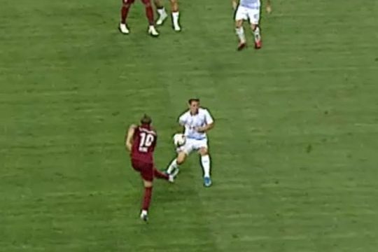 Faza celui de-al doilea presupus penalty în Craiova - CFR Cluj